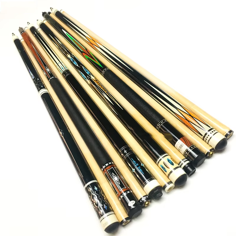 Shenyang Lucheng International Trade Co., Ltd. TQG-42 Sticker Maple Wood Carom Cue Billiard Pool Stick with 13mm Tip Size