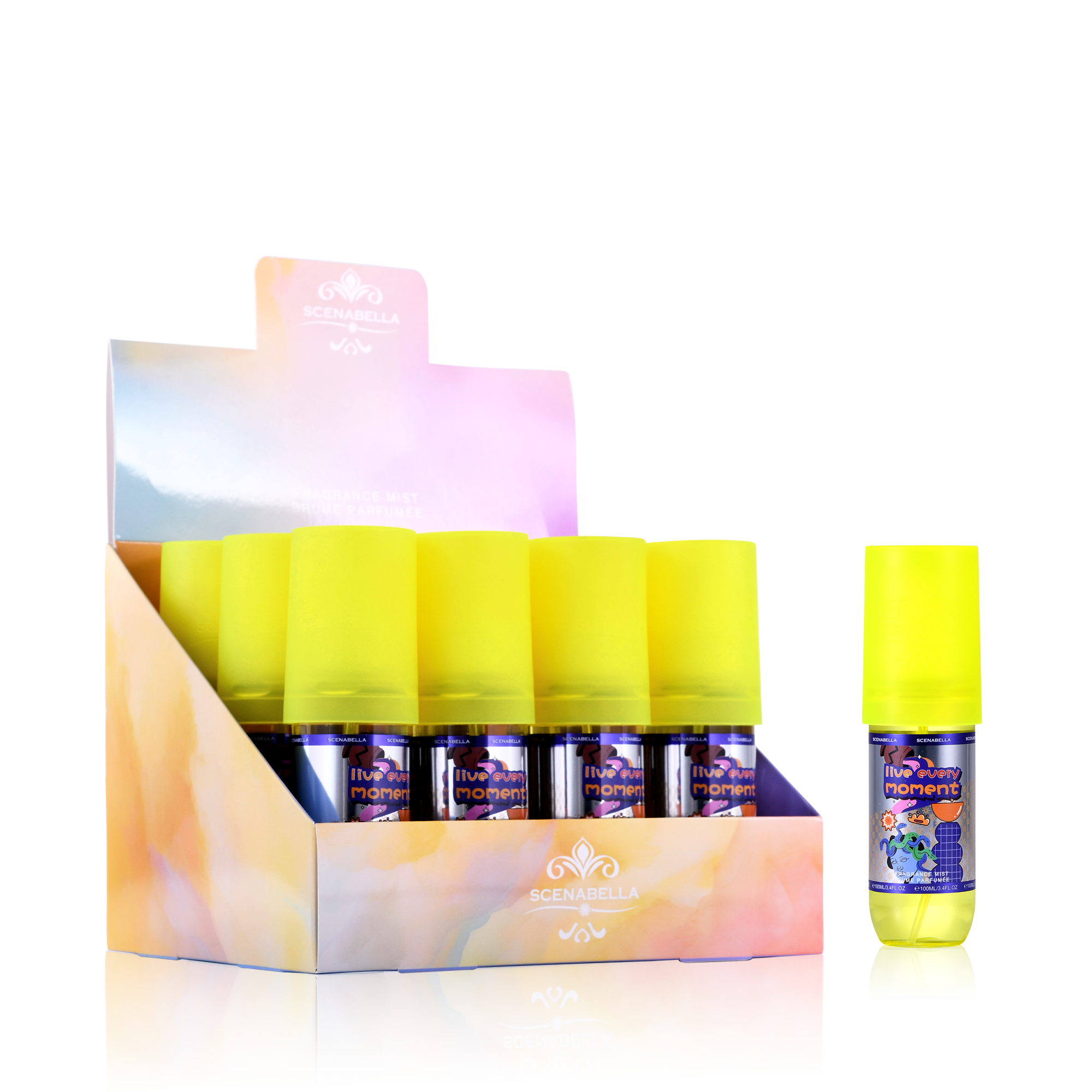 Yiwu Excellence Cosmetics Co., Ltd. New brand scenabella High Quality 100ml Body Spray OEM & ODM Private Label Wholesale Body Mist Fragrance Deodorant Perfume