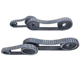 Robot / Automan Rubber crawler ,wheelchair rubber track walking system(150*60*links) small vehicle rubber tracks