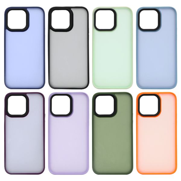 Transparent TPU+PC Phone Case Mobile Phone Protector Para Celurare Carcase Fundas Cover For iphone 15 Pro Max