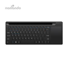Multi-Device Wireless Keyboard with Touch pad BT USB Dual Mode Full Size Mute Keyboard For PC Laptop Phone Tablet