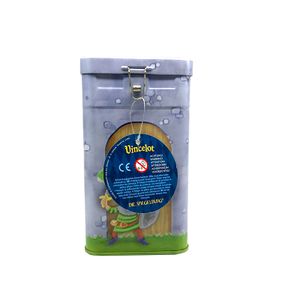 Customized  High Quality Cute Cartoon Metal Money Box For Children Hot Sale Food Grade Square Money Bank With Label And Lock