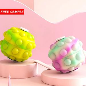 2022 New Design Anti Stress Relief Bubble Pop Sports Fidget 3D Silicone Push Stress Toy Ball Sensory Bubble Fidget Toy