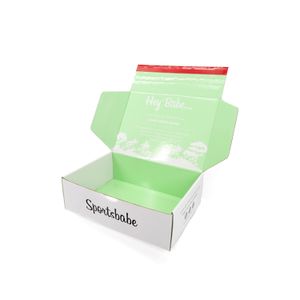 Custom Corrugated Cardboard Paper Packaging Tear Strip Printed Self Sealing Mailer Shipping Gift Box With Logo