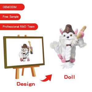 Custom Anime Animal Doll Soft Printed For Kids Materials Stuffed Plush Doll Toy For Christmas Gifts plushy toys
