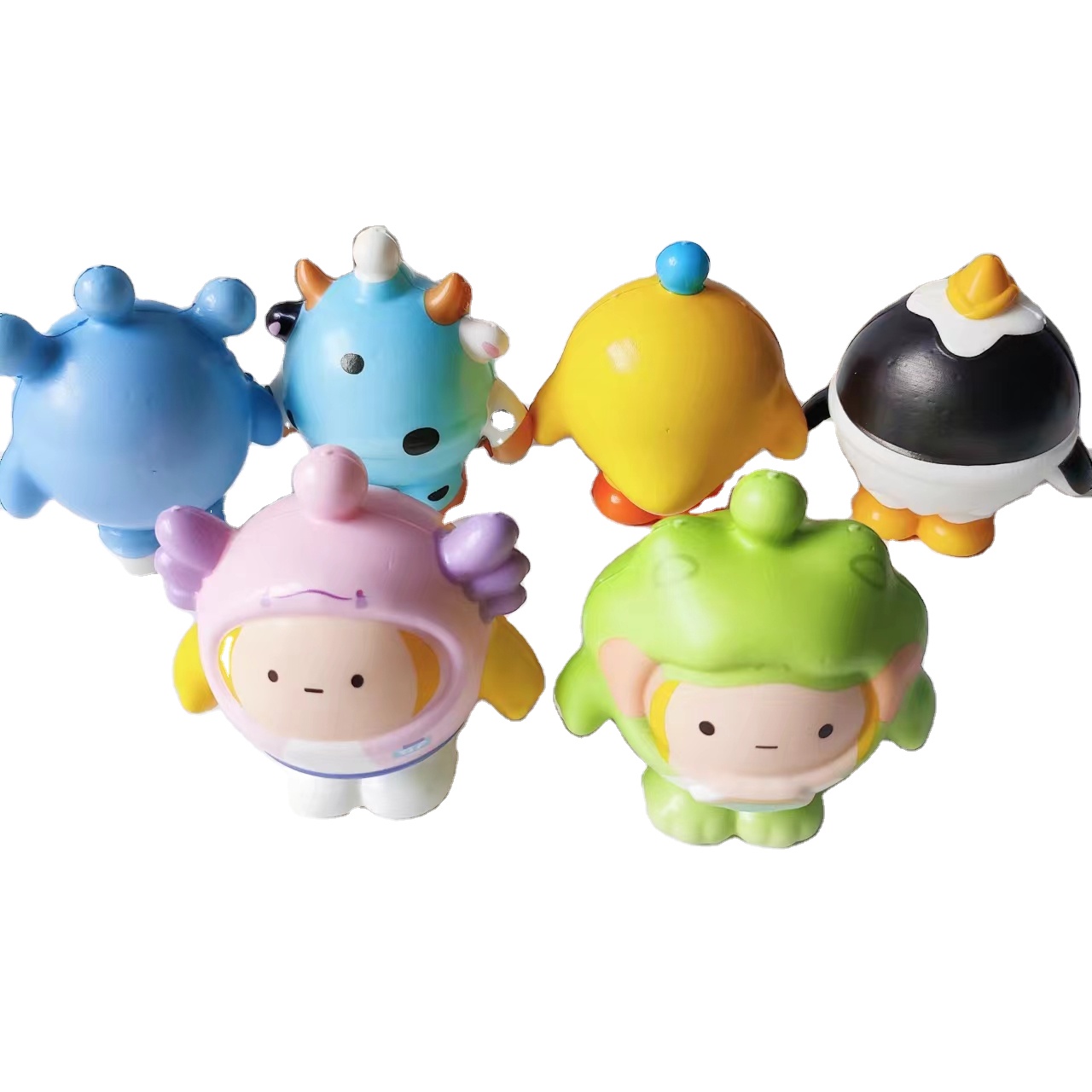 Yiwu Dingao Toys Co., Ltd. Wholesale set Extrusion pu foam cartoon cute fidget simulation animal Kawaii sensory toys Birthday gift party extrusion toys