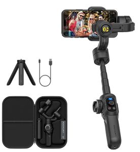 Smartphone Gimbal Stabilizer Industry-Standard 3-Axis Gimble Extendable Rod Light Gimble for Phone TikTok Light Sport Inception