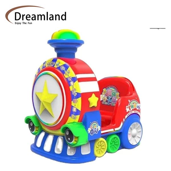 Dreamland High-end MP5 kiddie ride HD screen kids train kiddie rides on car coin operated rocking games machine for children