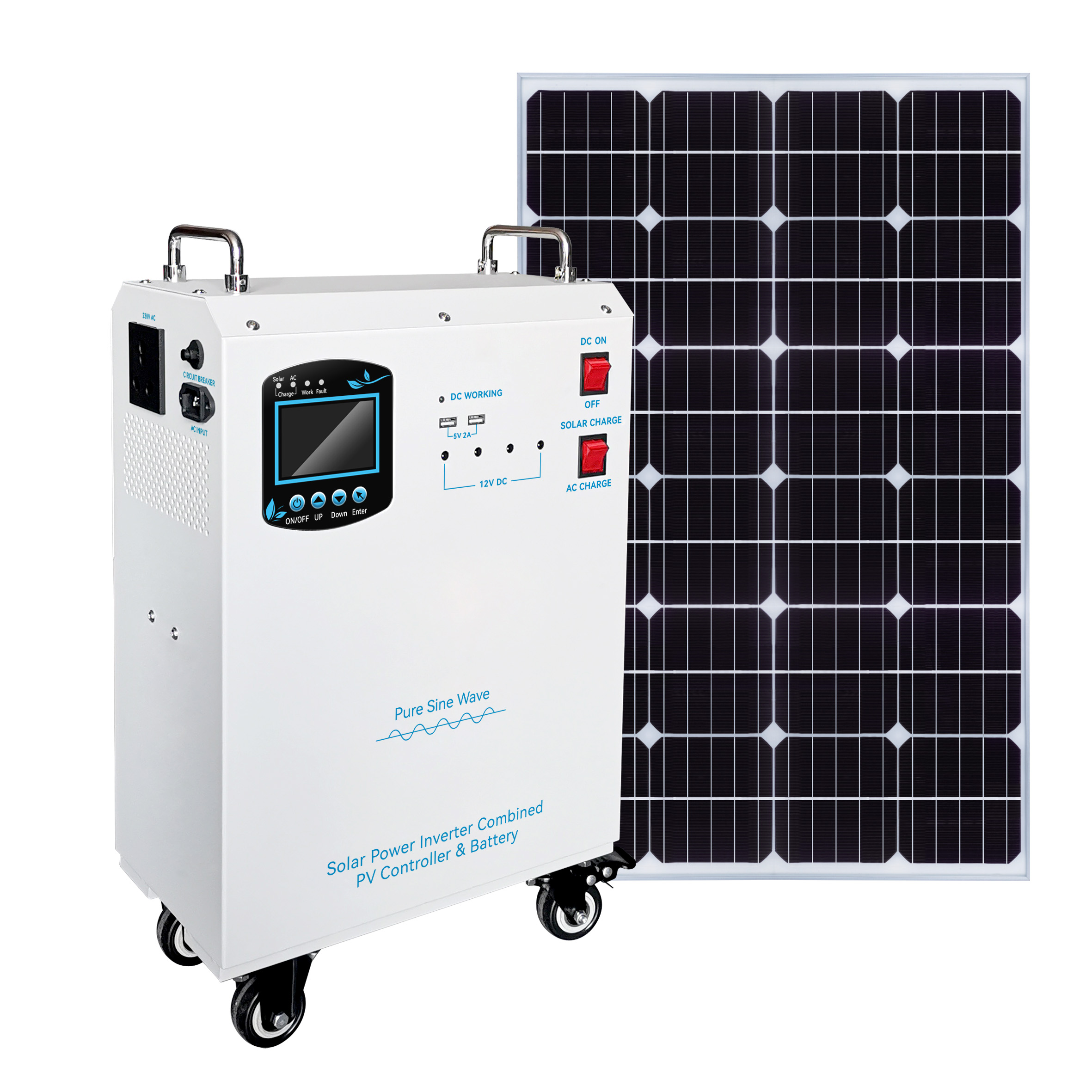 Generator Solar Power 300w Kit Panel Solar  Home Off-grid Ground-mounted Solar Power Systems Portable Solar Generator Kit
