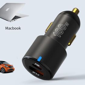 100W laptop Charger , in car phone charger ,tablet charger , PD+QC dual ports charging together