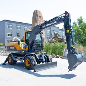 Best Selling Heavy Duty 9 Ton Articulated Backhoe Loader with 0.3 Cube Bucket Loader
