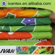 2015 wholesale new design soft printed viscose lycra fabric