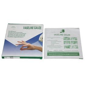 Medical Disposable Paraffin Gauze 10cm x 10cm Smooth and Breathable Vaseline Gauze for Burn