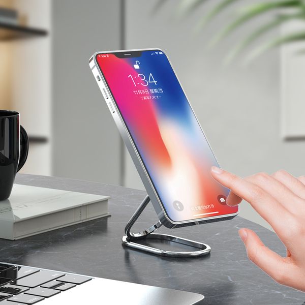 Phone Ring Holder Finger Kickstand 360 Degree Rotation Metal Cell Phone Ring Grip Foldable Cellphone Stand For Magnetic Car Hold