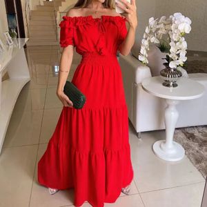 Kiteng USA 2024 High Quality Y2K popular women's clothing Solid color dress large halter women's dress Custom Order Small MOQ