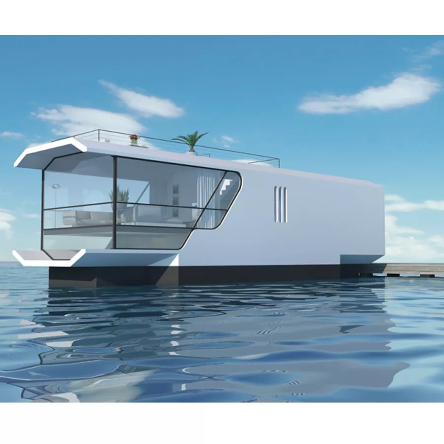 Jumeirah Industry LLC Container Style Luxury Aluminum Pontoon Houseboat Floating Platform Water Party House Pontoon Boat