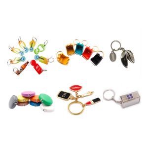 New zinc alloy keychain processing custom metal PVC bottle opener leather tape measure small Promotional gifts keychain