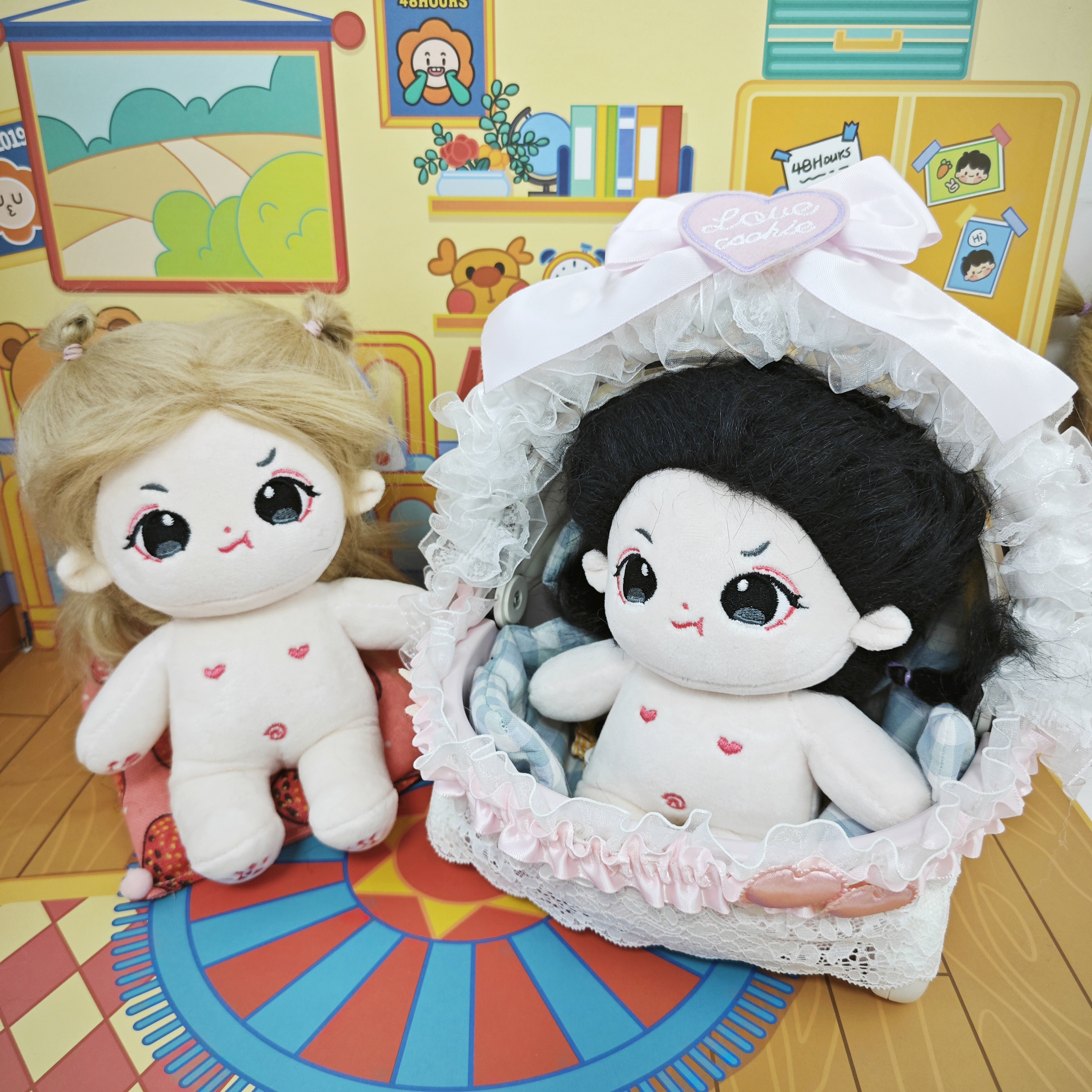Yiwu Miss You Craft Co., Ltd. New Cotton Doll Cute Little Girl Dress Up Doll Dress Up Hairstyle Hair Doll Washable Play House Toy