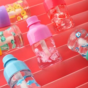 Private label cute little animal filled transparency lip oil gloss with cola bottle clear lip oil tubes