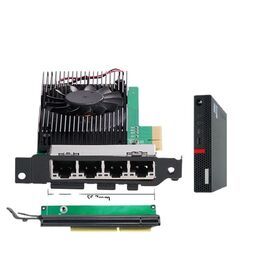 Intel I225 Chips 4 Port 2.5G RJ45 Network adapter PCIe PCI Express quad port 100/1000M/2500Mbp Gigabit Ethernet Network Lan Card