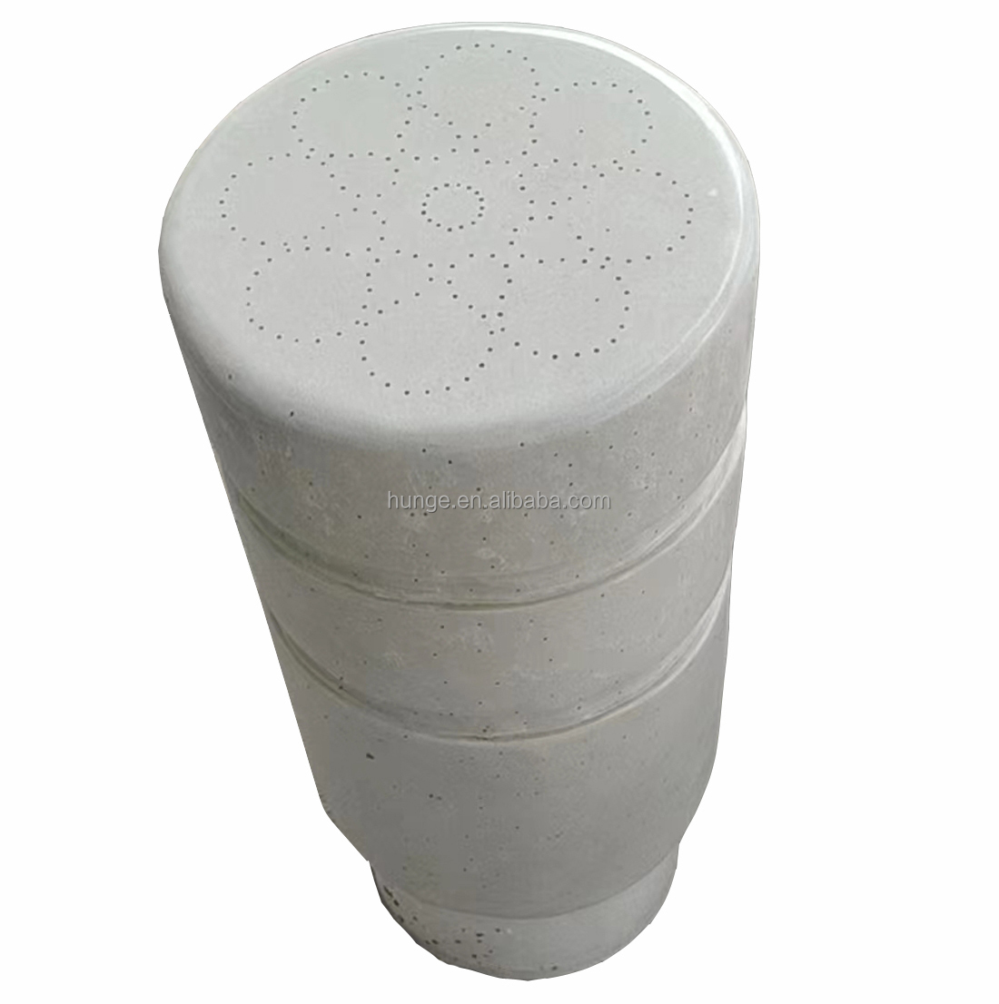 Shenzhen Hengju Technology Co., Ltd. Custom-made Light-transmitting Concrete Garden Marine Bollards Outdoor Flash light Road Bollard Piles