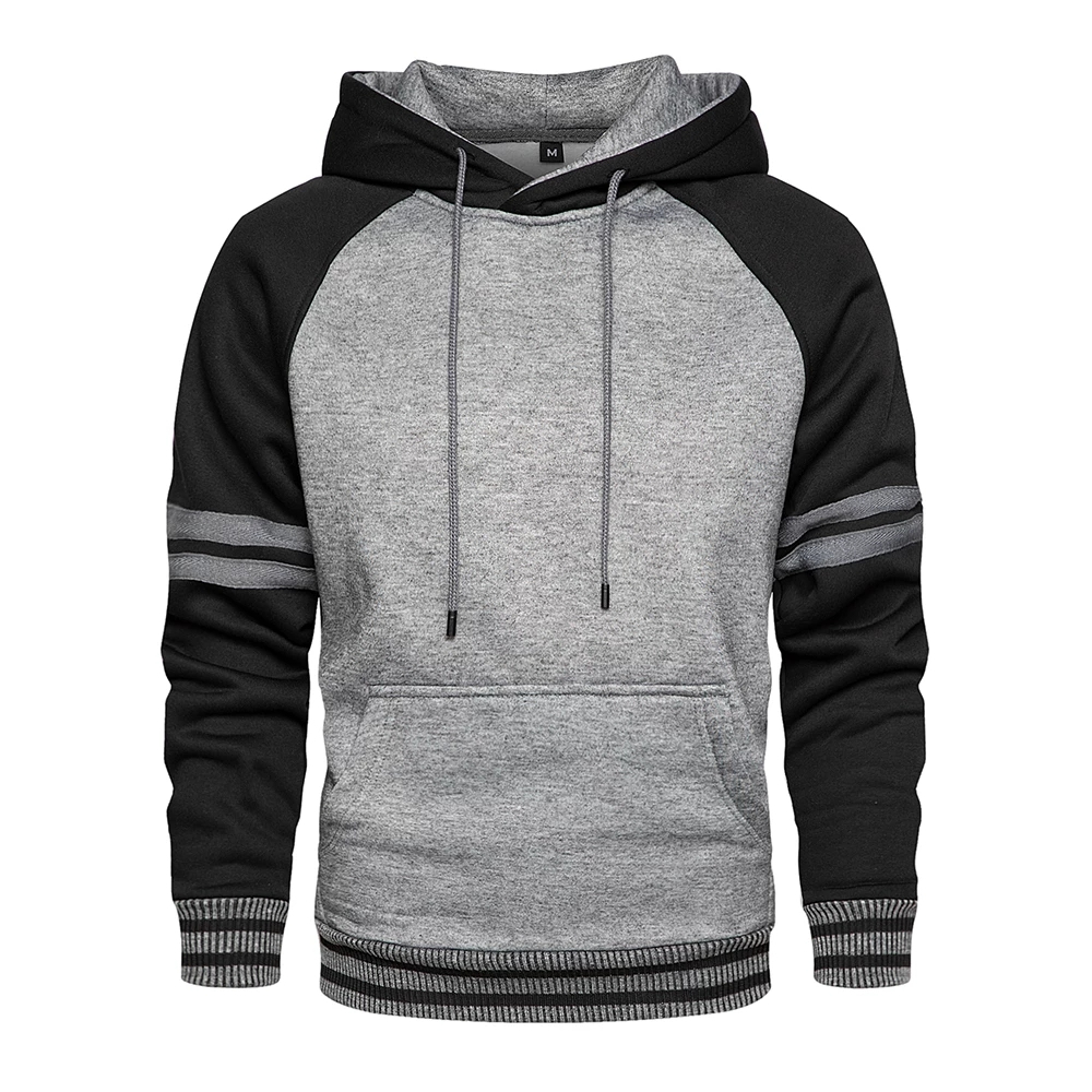 Hip Hop Autumn Mens Thick Fleece Hoodies Pure Color Men Thick Velvet Fabrics Winter Hoodies Jackets Hot Dropshipping 4XL