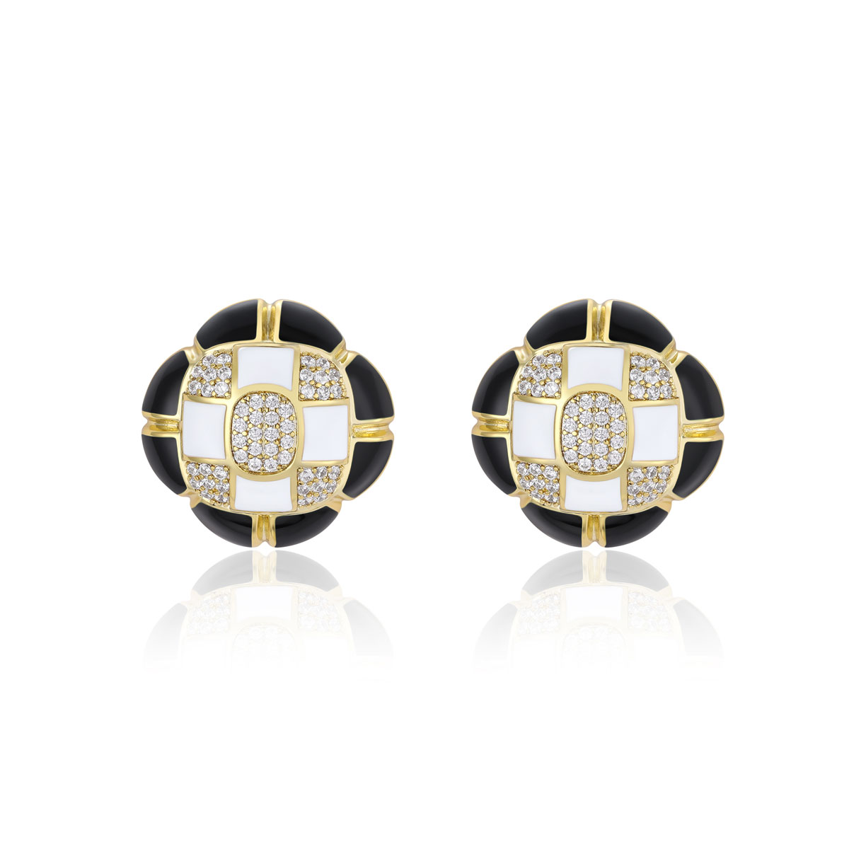 Guangzhou Tianlin Jewelry Co., Ltd. BrideTalk Original design, fashionable and exquisite, gorgeous earrings inlaid with zircon