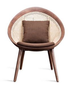 Morden Indoor Hotel Chaise Leisure chair  Shell wood Weave leisure woven chair Hotel Restaurant rattan beach wooden chair