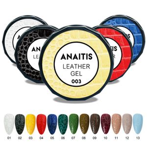 QSHY Custom Logo Private Label Soak Off UV LED Nail Art Salon 3D Leather Effect 13 Colors+Transparent Resin Gel Polish Set