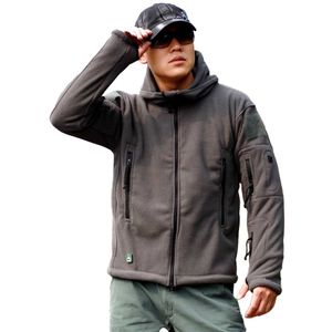 Custom Men's Outdoor Hiking Camping Pullover Warm Tactical Fleece Jacket Men's winter Fleece Hoodies