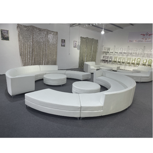Event rental furniture Customizable Circle Circular Couch round sofa white wedding sofa commercial sofa furniture