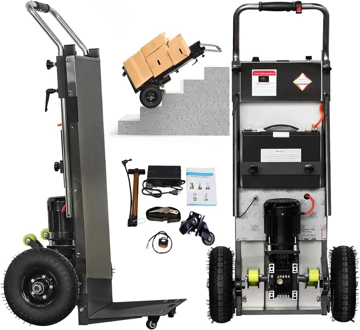 SHARESHOP SURGICAL Hot Deal Hand Truck Cart Portable Trolley Cart Electric Stair Climbing Cart