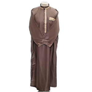 2024 New Design Dafah Thobes Breathable Mens Muslim Ethnic Dress Wholesale Price Jubbah Islamic Wear