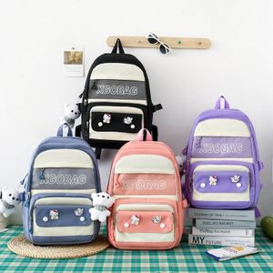 Wholesale  large-capacity travel bags backpack for girls custom ant-theft student 4 pieces sets backpack