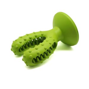 Cactus Shape Training Chewing Toy Cactus Tough Durable Rubber Dog Toys Squeaky Dog TPR Rubber Pet Chew Toy
