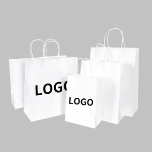 Kraft Paper Bag With Twisted Handle Shopping Bags Custom Printed Household Products Bags