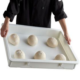 Biscuit Bread Cake Food Storage Trays Strong and Durable Pizza Dough Box white color heavy duty Plastic Pizza Dough box
