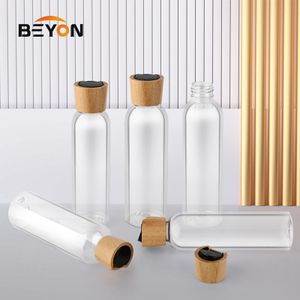 140 Ml Plastic Pet Bottle/ Plastic Cosmetic Bottle/ Green Round Shampoo Bottle