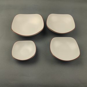 Melamine Udon Noodles Bowl New Design Square Matt Black BPA Free Dishwasher Safe Restaurant Home Indoor Polished Set Sustainable