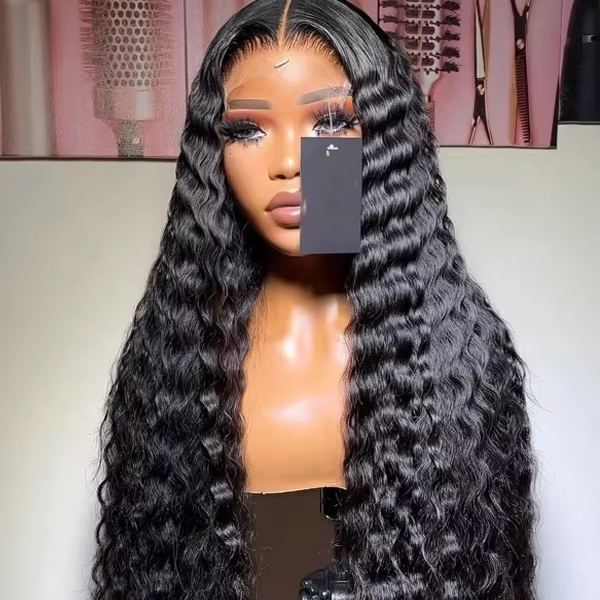 Xuchang Lifeiyang Trading Co., Ltd. Raw Vietnamese Hair Wig Deep Wave 13x6 Lace Front Human Hair Wigs for Black Women Full Lace Pre Plucked Curly Lace Front Wigs