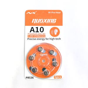 NUOXING A10  Zinc Air Performance Hearing PR536 Aid Batteries for hearing aids  1.4v Button Batteries