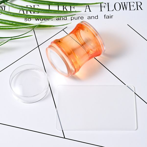 Wholesale Asian Silicone Nail Art Stamping Templates Color US Deck Polishing Imprint Spatula Kit Nail Stamping Plates