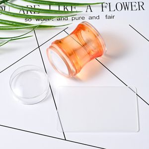 Wholesale Asian Silicone Nail Art Stamping Templates Color US Deck Polishing Imprint Spatula Kit Nail Stamping Plates