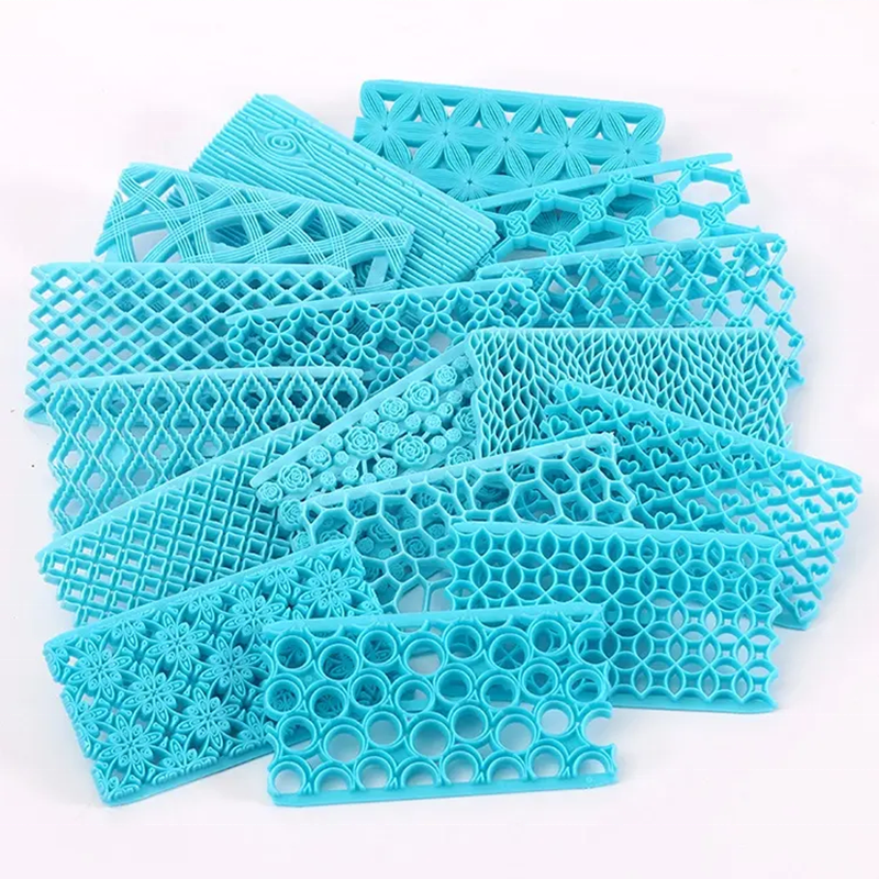 Jieyang Rongcheng District Yabeichu Hardware Factory Different Patterns Cake Fondant Embossing Molds Lace Flower Cookie Biscuit Embosser Cutter Cake Decorating Tools