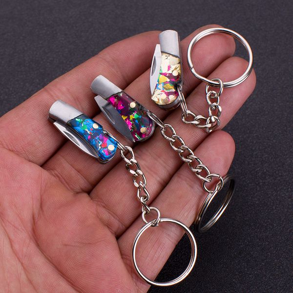 Mini Folding Knife Portable Small Blade EDC Keychain Pendant Express Unpacking Pocket Knife Gift EDC Tool