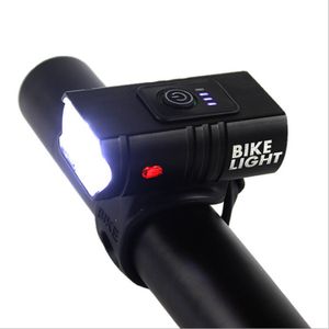 Outdoor Bicycle Equipment Cycling Riding Safety Headlight Waterproof Portable Bike Light LED Rechargeable Bicycle Front Light