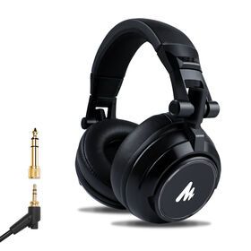 Professional Studio Monitor Headphones 50 mm Dynamic Type Surround Stereo Wired DJ Headphone For Music Mixer Gamer Headset