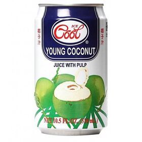 Thailand Soft Drinks Refreshing Natural Isotonic Properties Instant Young Coconut Fruit Juice With Pulp Can 310ml