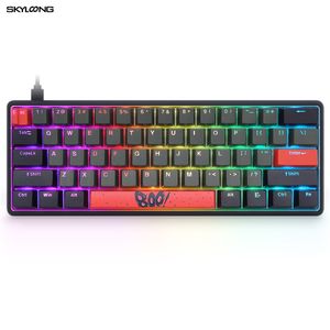new arrival Skyloong GK 61 lite gasket custom ergonomic mechanical switches gaming keyboard rgb
