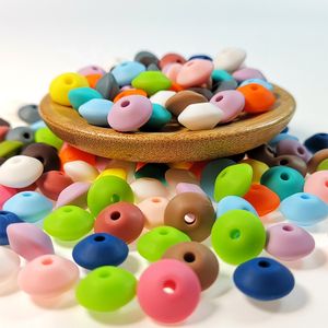 Wholesale Food Grade Baby Teething Bead Chew Abacus Silicone Beads